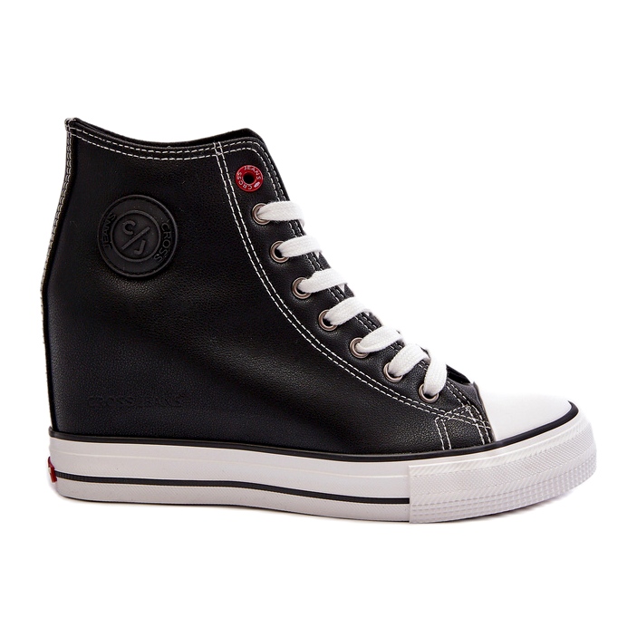 Női Wedge Sneakers Cross Jeans NN2R4005 Fekete