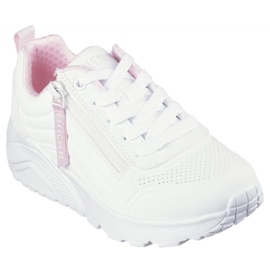 SKECHERS UNO LITE - Easy ZIP 310387L WHT cipő fehér