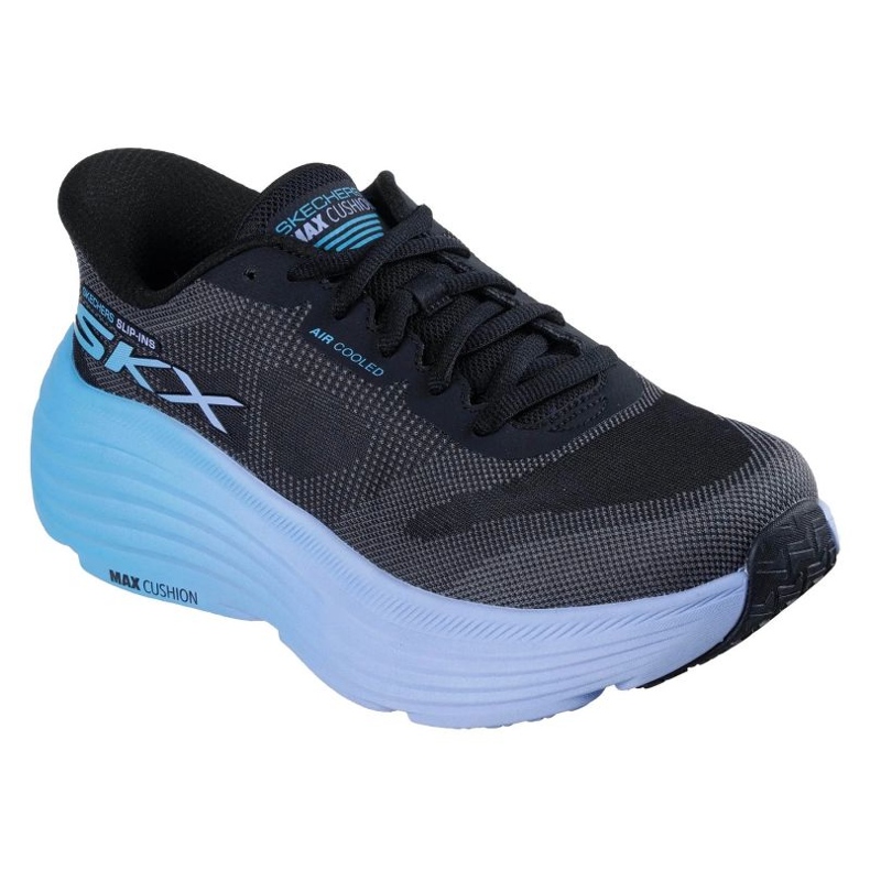 SKECHERS SLIP-INSSS MAX párnázási Endeavor-Hallandale 129473-BKBL fekete