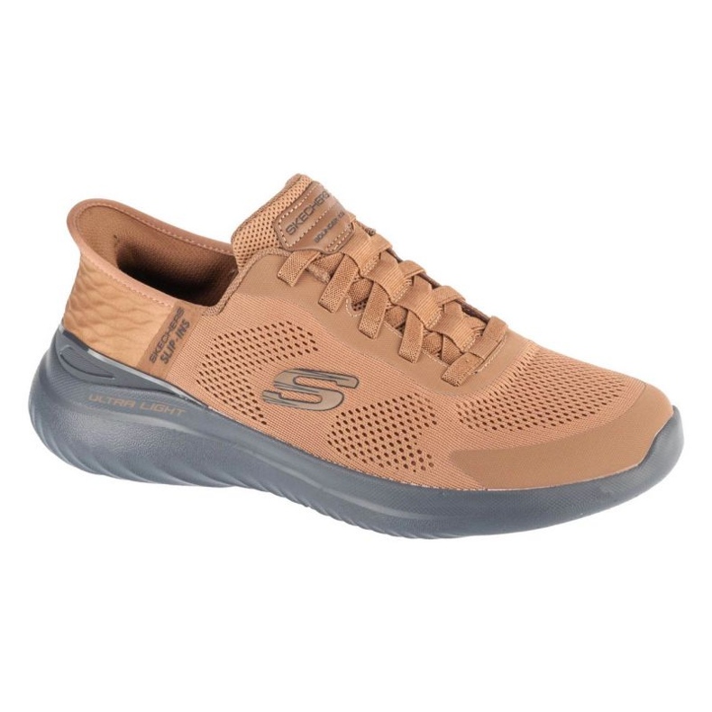Skechers Slip-inss Bounder 2.0 cipő. Kialakult 232459-BBK barna