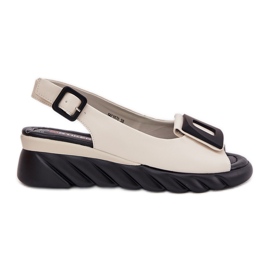 ARTIKER Női bőr szandál ékkel dekorációs Artker 56C1570 bézs ARTIKER Női bőr szandál ékkel dekorációs Artker 56C1570 bézs