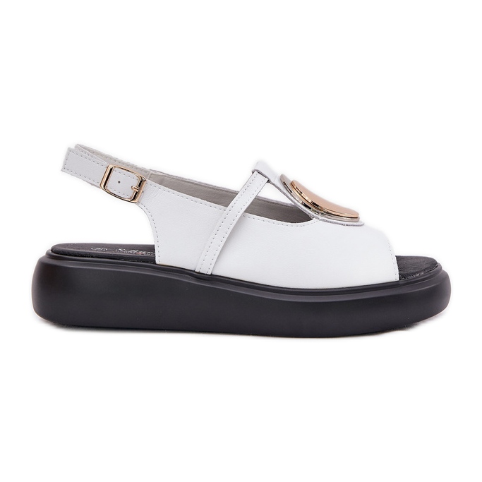 S.Barski Bőr elegáns női szandál S. Barski GR51-603 Fehér