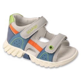 Befado gyermekek szandál 170p113 bőr betét bézs