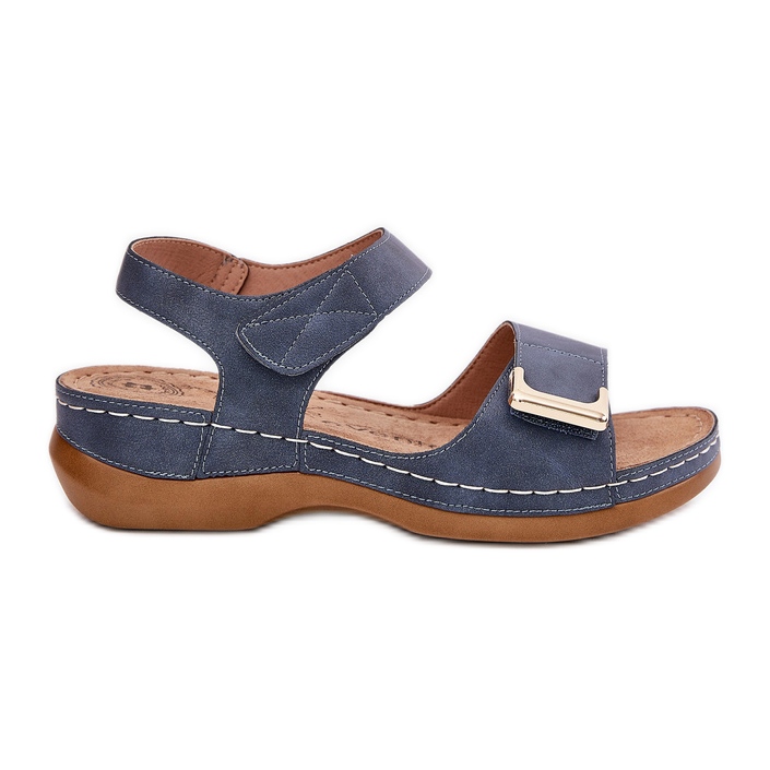 EVento Kényelmes női szandál a kék ékeken