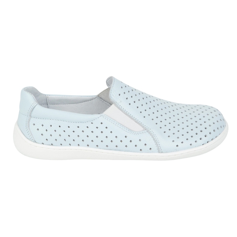 Olivier Mezítláb női bőrcipő minimalista nyílt munkája 1308pol kék