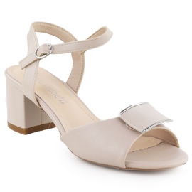 Női szandál a poszton az elegáns testben, a Sergio Leone SK806 bézs Női szandál a poszton az elegáns testben, a Sergio Leone SK806 bézs