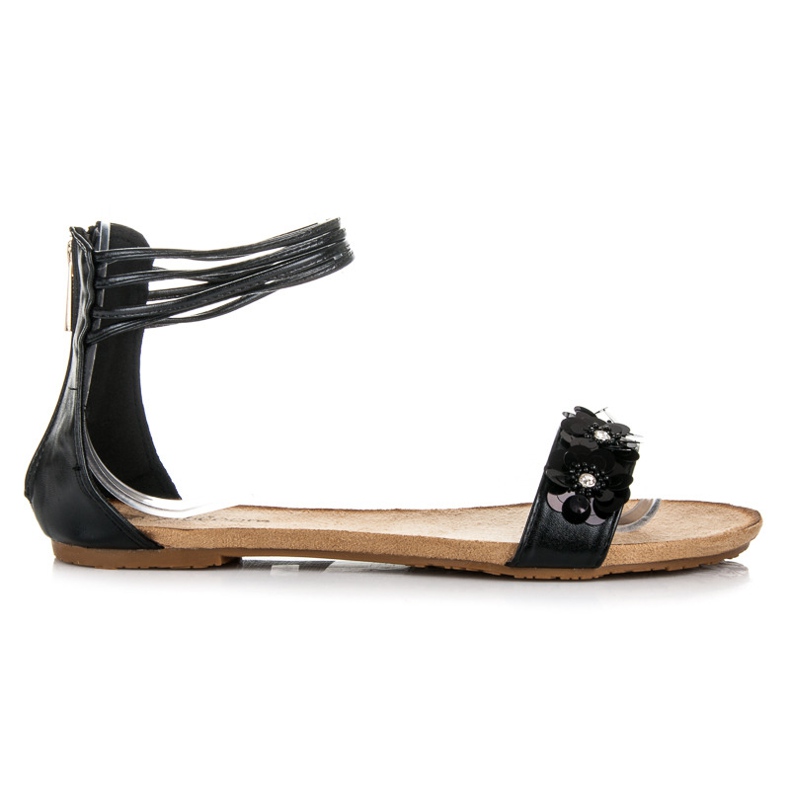 Abloom Lapos Szandál Egy Csúszkán fekete