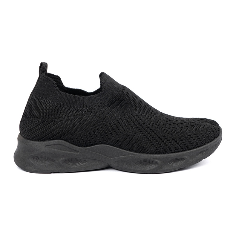 Női sportcsizma, fekete csúszott