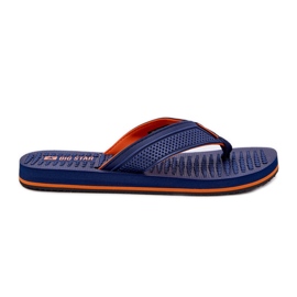 Férfi flip -flops Big Star RR174437 Navy Blue kék