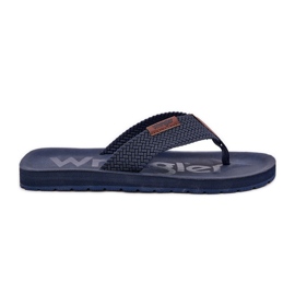 Férfi flip -flops wrangler zane flipflop férfiak alacsony 20251044,24h sötétkék