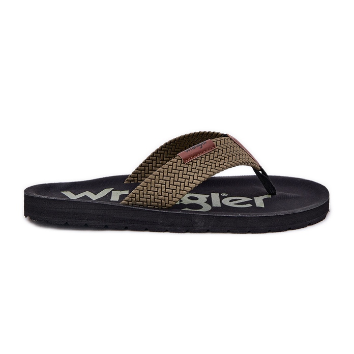 Férfi flip -flops wrangler zane flipflop férfiak alacsony 20251044.20251044.57b zöld
