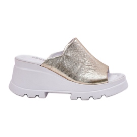 Bőr ékek az Artiker 56C0435 PLN -n aranysárga