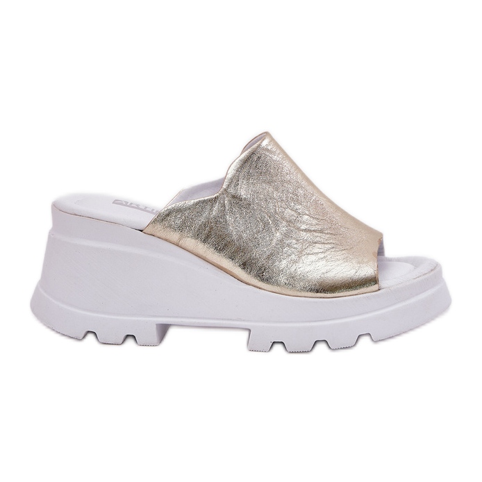 Bőr ékek az Artiker 56C0435 PLN -n aranysárga