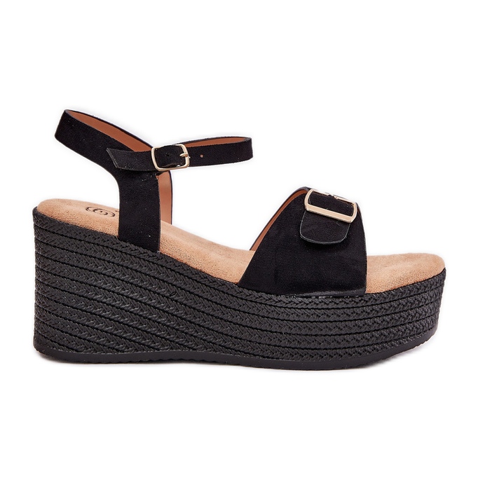 Inna Női szandál ékhez fekete csatgal