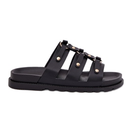 Inna Női papucs fekete csíkokkal