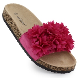 EVento Női papucsok virággal rózsaszínű eseményekkel 8319 EVento Női papucsok virággal rózsaszínű eseményekkel 8319