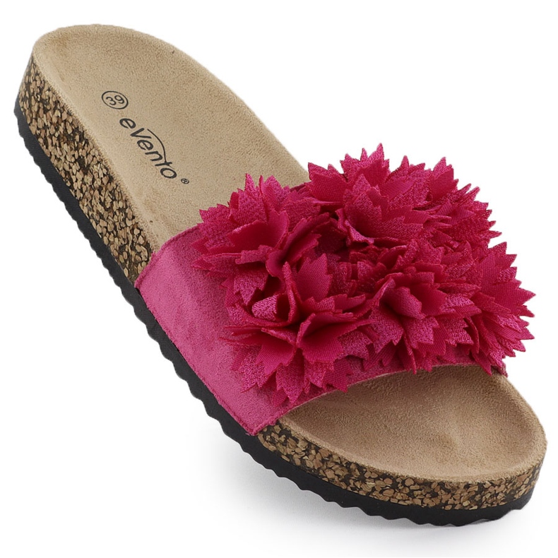 EVento Női papucsok virággal rózsaszínű eseményekkel 8319