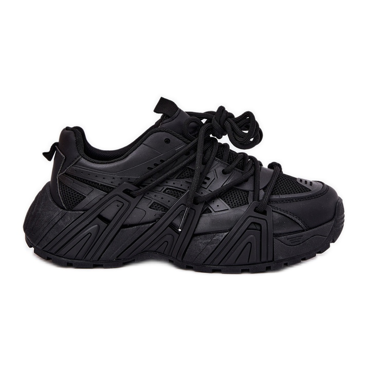 Inna Női cipők, dupla kötéssel fekete