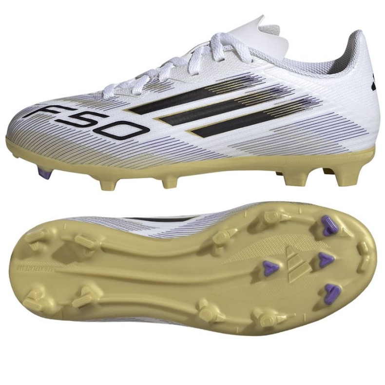 Adidas F50 Liga FG/MG JH7745 labdarúgó cipő fehér