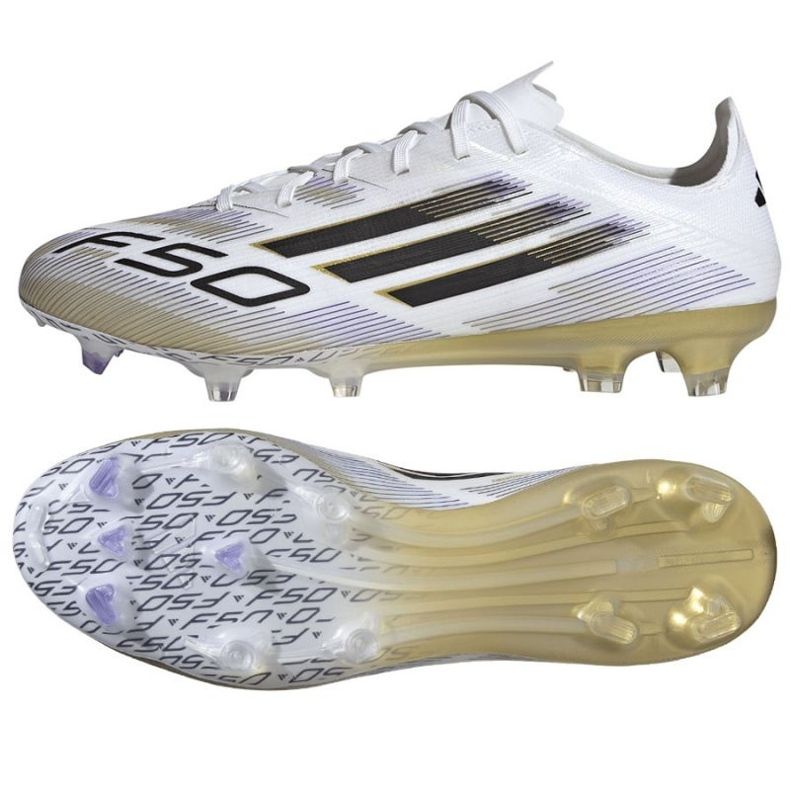 Adidas F50 Pro FG JH7686 labdarúgó cipő fehér