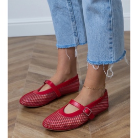 Piros háló ballerinák egy csatkal