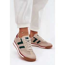 Alacsony női cipők sötét boon bézs