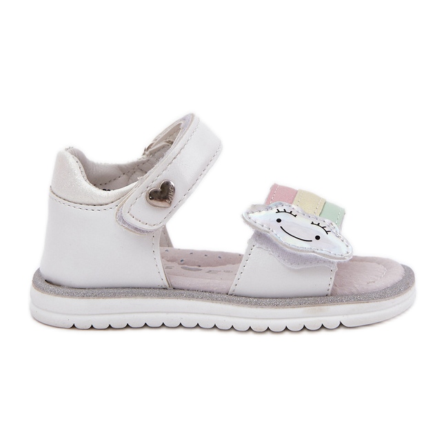 EVento Tépőzáras gyerekszandál, fehér