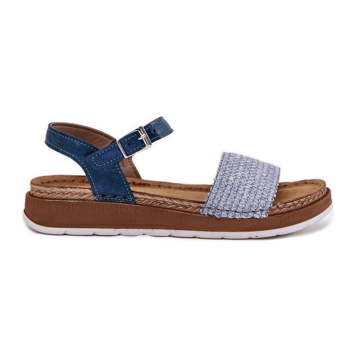 Női szandál fonással az Inblu GS000050 Blue Bar -on kék