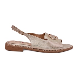 S.Barski Lapos sarkú női szandál díszes S. barski kv51-002 arany aranysárga S.Barski Lapos sarkú női szandál díszes S. barski kv51-002 arany aranysárga