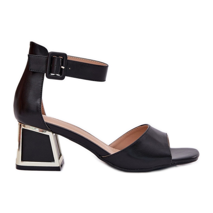 EVento Női Szandál Magas Sarkú Fekete