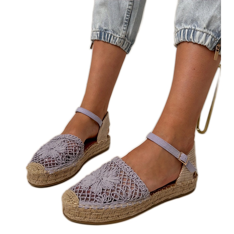OpenWork Espadrilles lila szandál ibolya OpenWork Espadrilles lila szandál ibolya