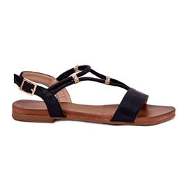 S.Barski Női lapos szandál csíkokkal S. Barski Kv51-120 fekete S.Barski Női lapos szandál csíkokkal S. Barski Kv51-120 fekete