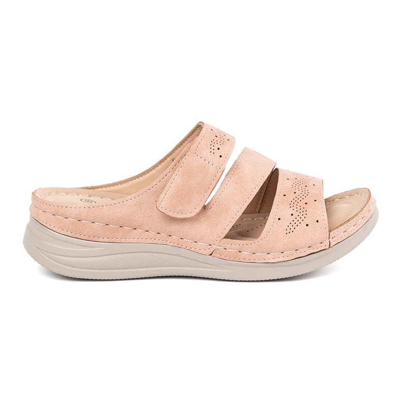 Seastar Világos rózsaszín papucs alacsony ékön