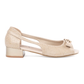 Goodin Arany cipő csupasz ujjaival aranysárga