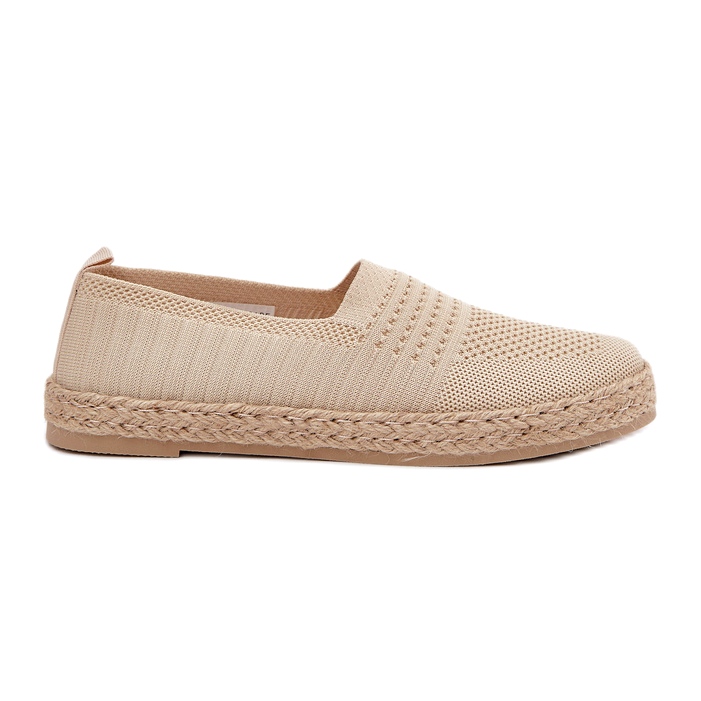 Női Espadrilles VinceZa 13624 bézs zsinórral