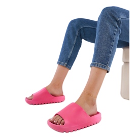 Rózsaszín női gumi papucs