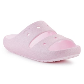 CROCS Classic Glitter Sandal V2 209705-6W rózsaszín