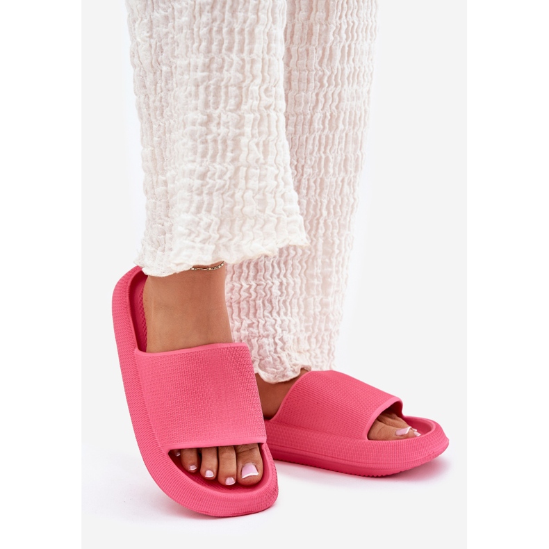 Női könnyű hab papucs egy vastag egyetlen fukszia rózsaszín Női könnyű hab papucs egy vastag egyetlen fukszia rózsaszín