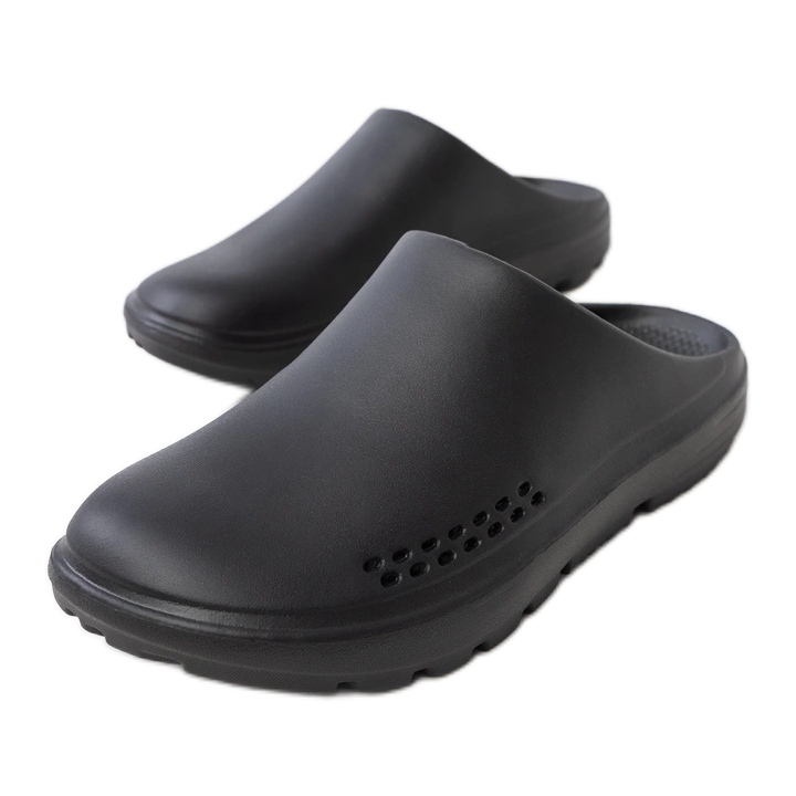 Fekete férfi papucs épült -in