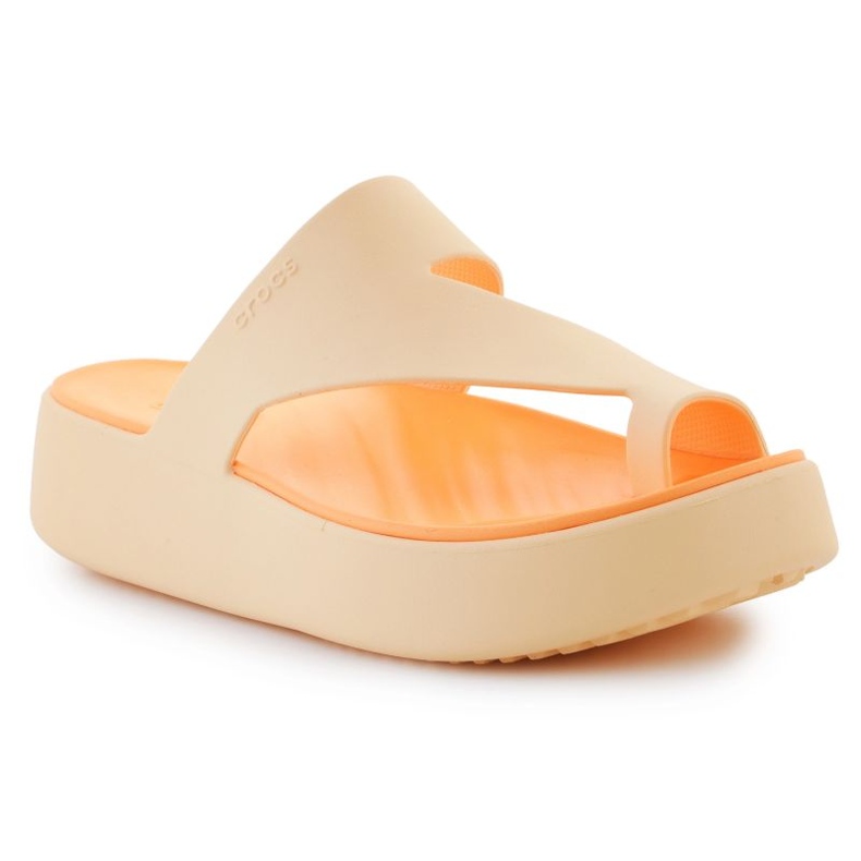 Flip-flops crocs menekülési platform Toe hurok 210834-78Z narancssárga