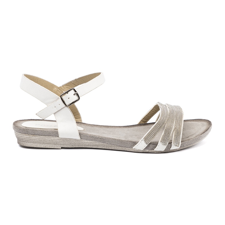 Shelvt Stílusos női szandál csillogó csíkokkal sokszínű