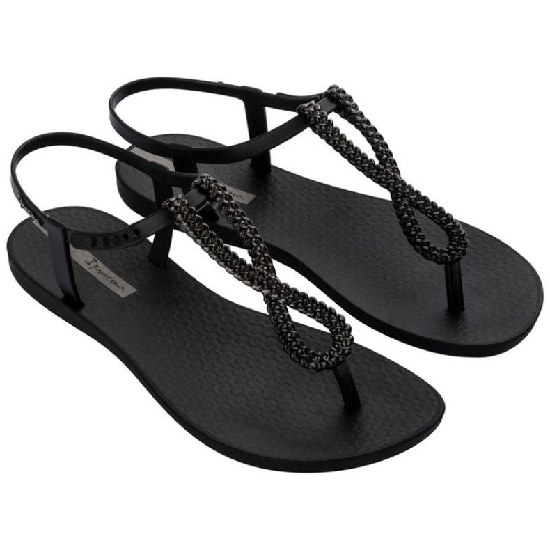 Ipanema osztály Twist 83658 BC909 Sandals Black fekete