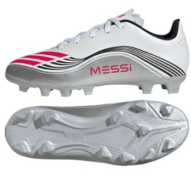 Adidas F50 Messi Club FG/MG JP7457 labdarúgó cipő fehér