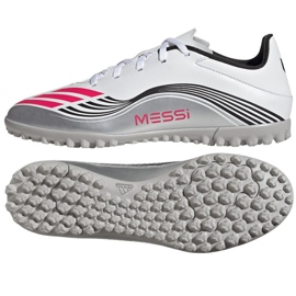 Adidas F50 Messi Club TF JP7445 labdarúgó cipő fehér