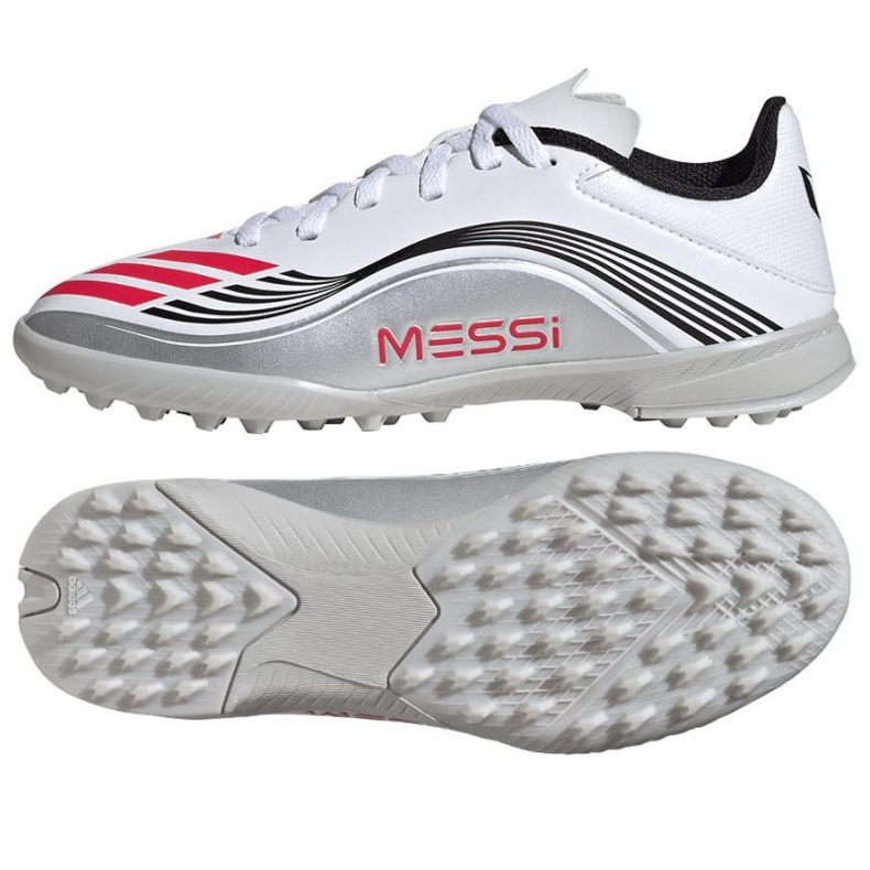 Adidas F50 Messi League JP7456 labdarúgó cipő fehér