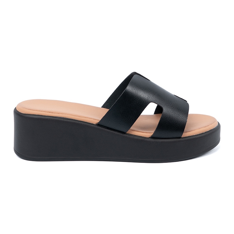 Seastar Női fekete platform papucs Seastar Női fekete platform papucs