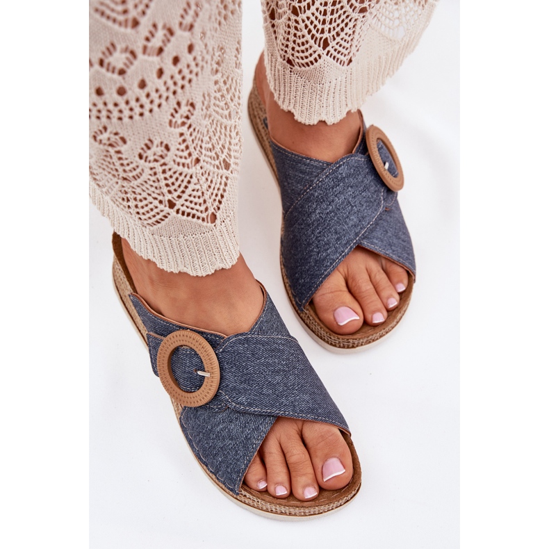 Női ékek dekoratív inblu rv000012 kék csatkékkel