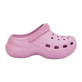 Big Star Női hab papucs egy hatalmas talpon lévő RR274A120 rózsaszínen