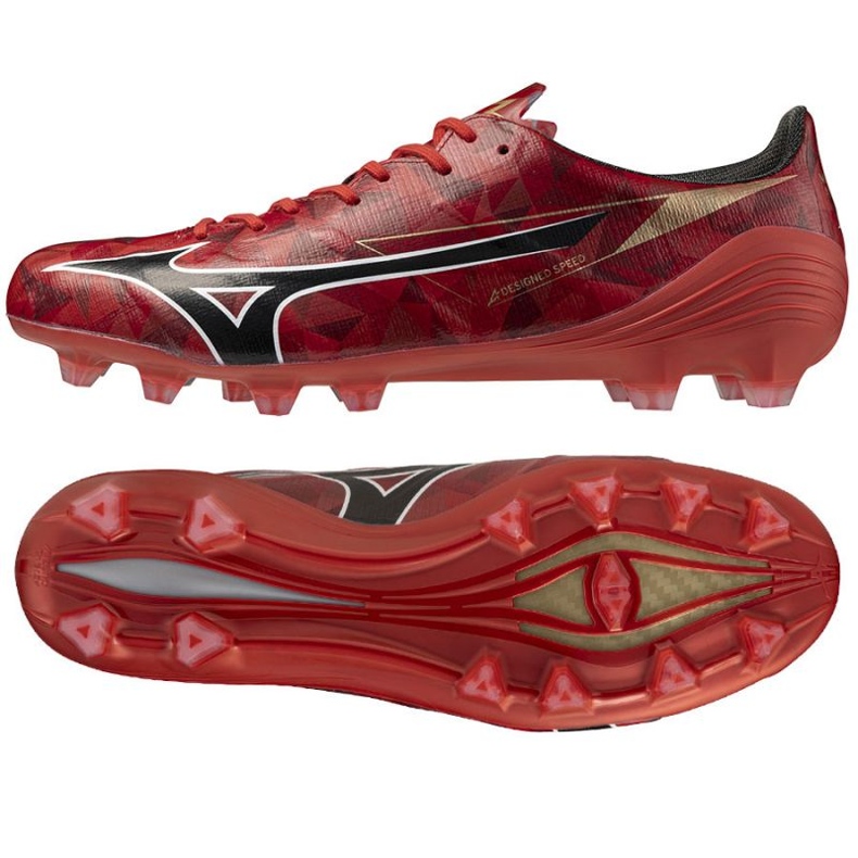 Mizuno Alfa II Elite FG P1GA256260 Labdarúgó cipő piros