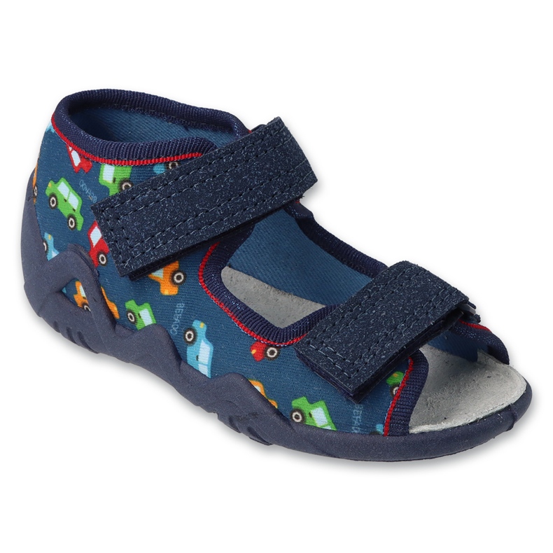 Befado Gyerek papucs 350p056 bőr betét kék